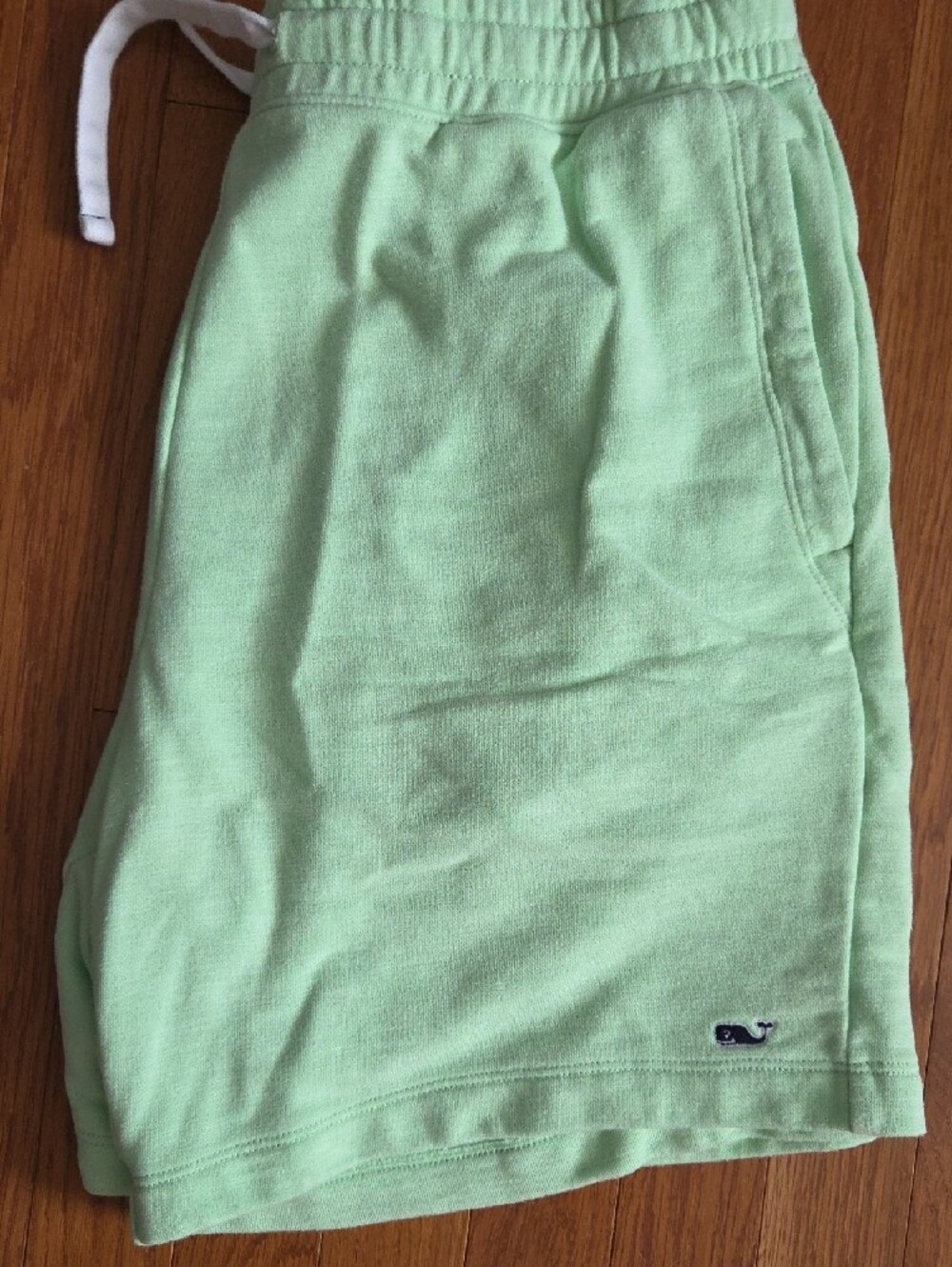 Vineyard Vines Mint Green Athletic Shorts with White Drawstring - Picture 2 of 5